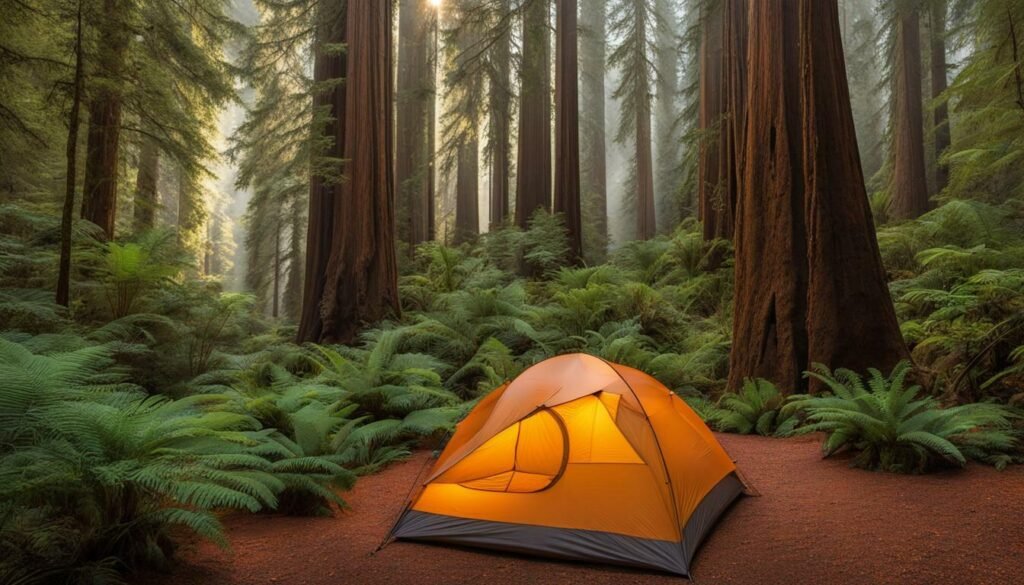 Big Basin Redwoods State Park camping