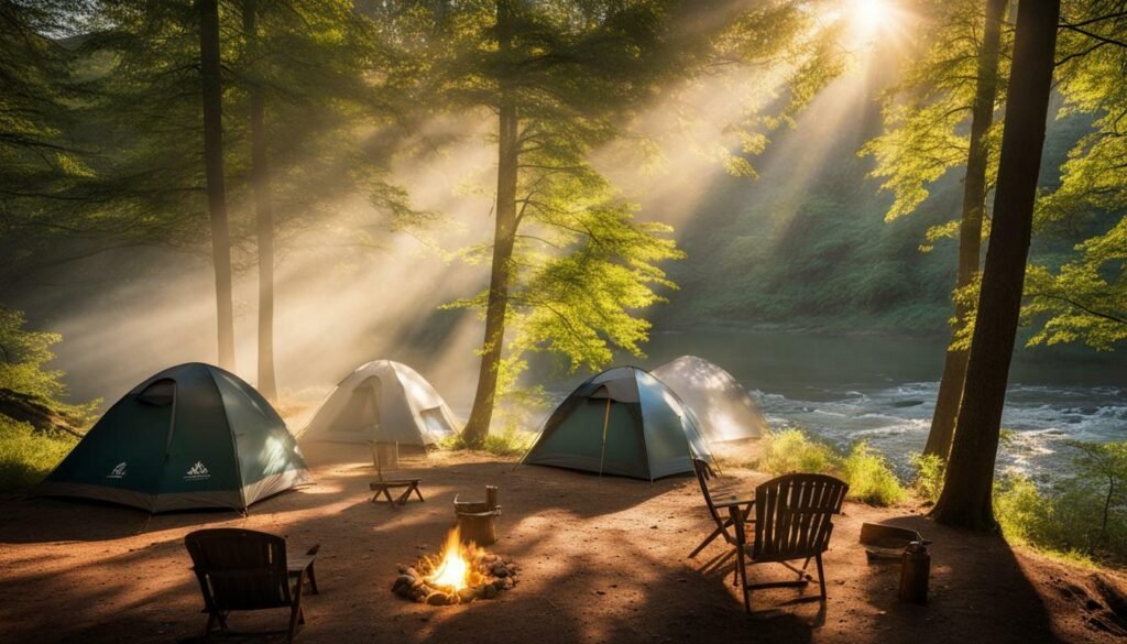 Camping amidst Nature's Splendor