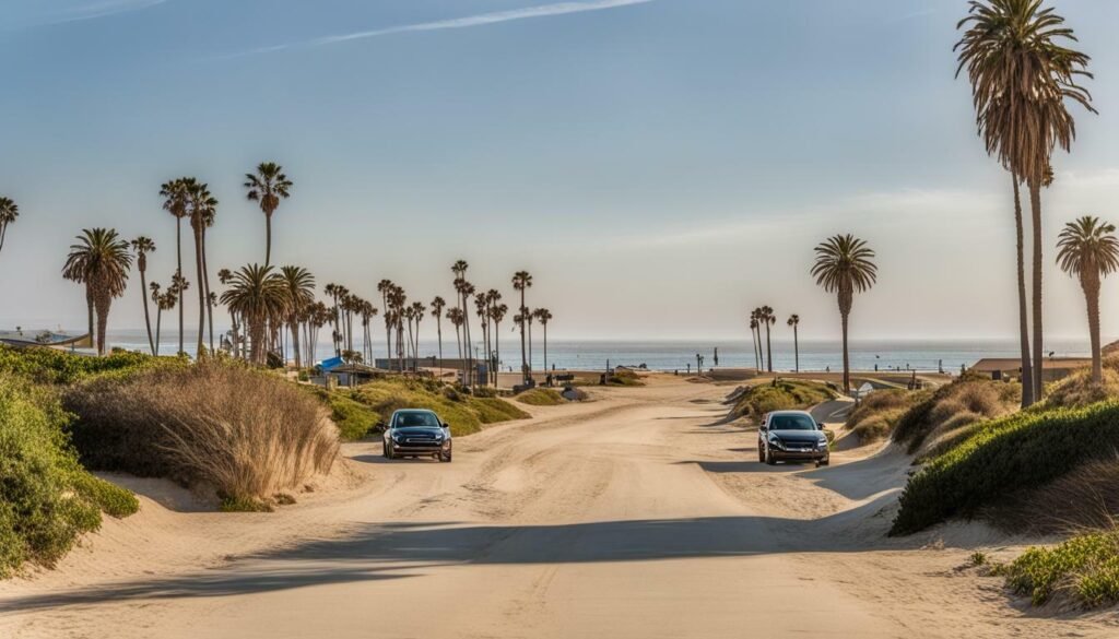 beach access and parking at Bolsa Chica State Beach