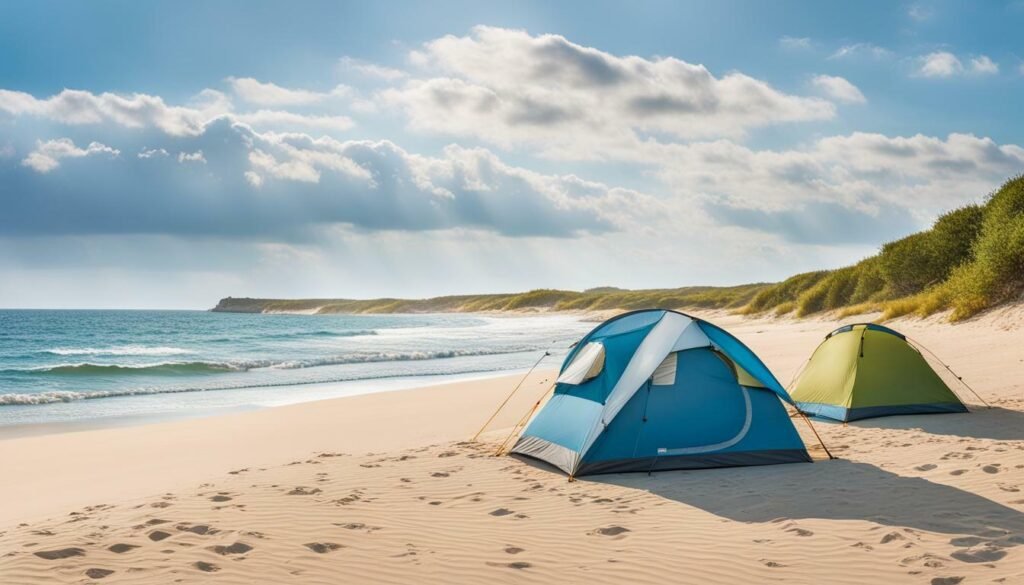 beach and camping options